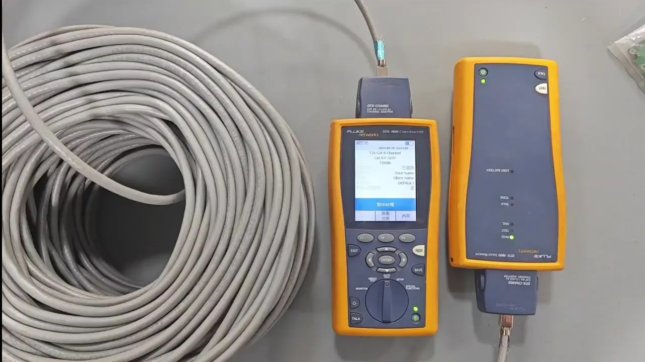 Wrapped cable coils and cable analyzers on the WEIHUI Cables production floor